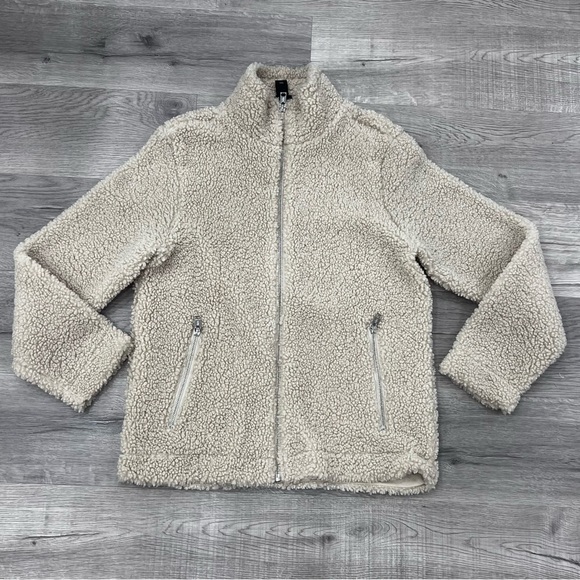 H&M Sherpa / Teddy zip up sweater jacket - Picture 1 of 5
